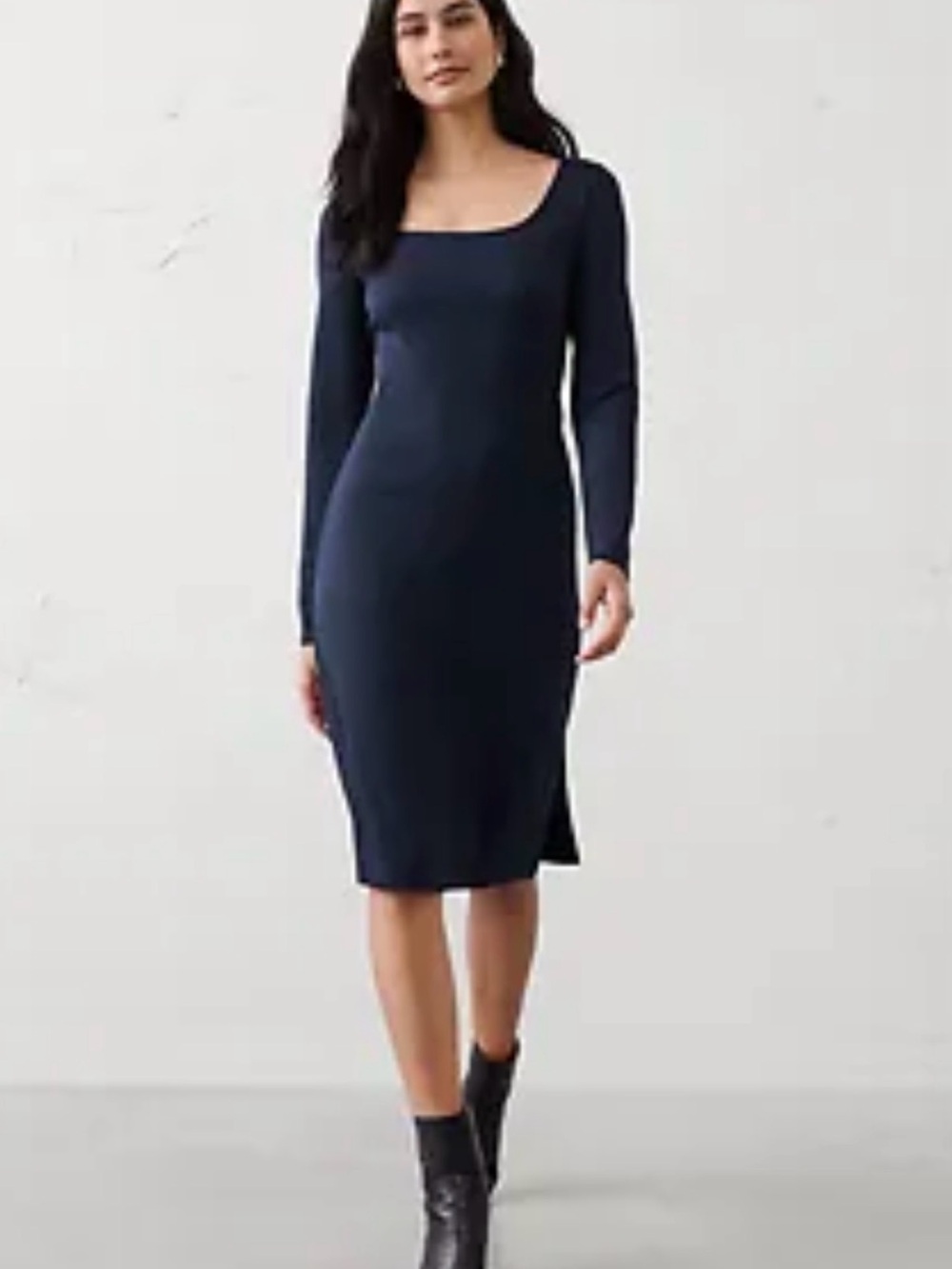 Banana Republic Navy Soft Touch Sheath Dress